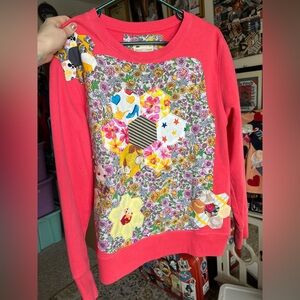 Floral Quilty Sweatshirt Jumper